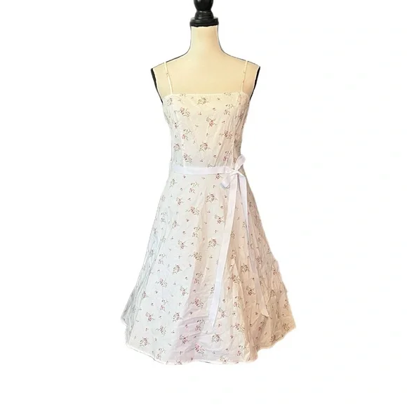 Vintage 90s Y2K Rampage Floral Coquette Cottagecore Fairy Dress - Picture 1 of 8